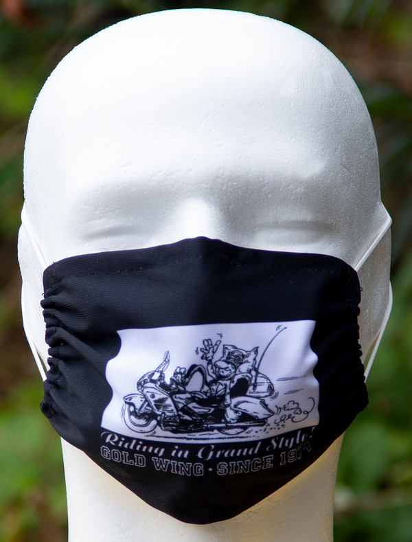 "Gold Wing since 1974" face mask